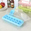Caja de Hielo Doméstica de Verano con Tapa y Base Set de 33 Compartimentos Caja de Hielo Congelado Pala para Té Pala para Harina