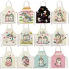 Delantal con Estampado de Unicornio de Dibujos Animados Nuevo Delantal de Pintura para Niños Cocina Impermeable y a Prueba de Aceite Delantal sin Mangas para Adultos Una Pieza