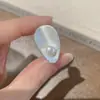 Anillo de Declaración de Gota de Agua Simple y Dulce para Mujer, Moda de Nicho, Lujo Ligero, Exquisito, Anillo Abierto Versátil, Anillo Único para Dedo Índice