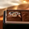 Anillo Ajustable de Plata de Ley S925 Lujo Ligero Retro Moda Bicolor Dorado Base para Anillo de Joyería Ovalada DIY