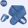 Faixa de Cabelo de Coral Fleece para Lavar o Rosto, Maquiagem, Esportes para Mulheres, Faixa para Cobrir o Rosto, Faixa Absorvente de Suor, Fecho de Velcro, Prendedor de Cabelo