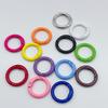 En stock Directo de fábrica pintura de color anillo de resorte llave hebilla redonda DIY aleación de zinc accesorios de joyería hebilla de resorte
