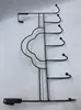 Suporte de ganchos para porta aprimorado para guardar roupas e bolsas, cabideiro de arte em ferro para cozinha e banheiro, gancho para casaco e chapéu