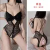 Ropa Interior Sexy Night Qin Body de Encaje Transparente con Lazo Sexy Ajustado Pasión Uniforme Sin Quitar Tentación 7231
