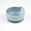 Plato para Comida de Bebé Transfronterizo Tazón Integrado para Comida de Bebé Tazón con Ventosa Tazón de Silicona de Grado Alimenticio Vajilla para Niños Anticaídas