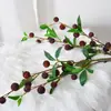 Fruta Artificial Mirto Rama Grande Hogar Hotel Sala de Estar Decoración Suave Proyecto Arreglo Floral de Boda Conjunto de Adornos Flores Falsas