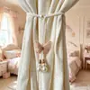 Abrazaderas de Cortina Mariposa Perla, Correas Decorativas para Cortinas de Sala de Estar, Accesorios de Sujeción para Cortinas Transparentes