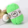 Bola de Lã de Algodão Leite Colorida Infantil Fofa para Bebê Iniciante Tricô Cachecol Material de Boneca Arte de Tricô à Mão DIY