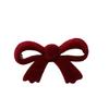 Pendientes de acrílico flocado para otoño e invierno, sencillos, combinables con todo, color vino tinto, con lazo perforado, accesorios DIY hechos a mano, funda para teléfono móvil