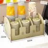 Suporte Multifuncional para Copos de Mesa Rack de Armazenamento para Copos de Papel Descartáveis Dispensador de Copos para Loja de Chá com Leite Balcão de Bar de Cafeteria Transfronteiriço