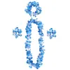 Conjunto de Guirlanda Havaiana, Tiara, Pulseira, Colar, Prêmio para Performance de Dança, Flor Artificial, Fabricante de Fonte de Abastecimento Transfronteiriço