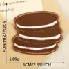 Etiqueta Bordada por Computadora Pegatinas Bordadas Autoadhesivas Deliciosos Snacks Postre Pastel Parche Pegatinas Decoración de Bolsa Pegatinas de Tela DIY