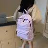 Nueva y popular mochila de algodón para mujer, informal, combinable, de gran capacidad, ligera y con gran capacidad.