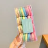 Faixa de cabelo de elástico infantil para menina, anel de cabelo elástico alto, acessórios de cabelo para meninas, não machuca o cabelo, corda de cabelo fofa, adorno de cabeça