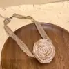 Colar Gargantilha Rosa Marrom Claro Maillard Feminino Retrô Desejo Puro Corrente Clavícula Francesa Feminina Gola Moda