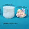 Molde de Silicona de Ángel con Concha de Resina de Cristal para Manualidades de Resina Hechas a Mano y Adornos de Cerámica