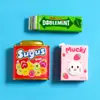 Ímãs de Geladeira de Resina com Lanches de Loja de Conveniência Simulados Ímãs Estéreo 3D de Chiclete e Chocolate Decorações para Casa Atacado