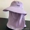 Nuevo Sombrero de Sol de Verano para Mujer, Sombrero de Ala Ancha Grande, Protección para el Cuello y Mascarilla Facial Integrados, Sombrero de Sol Transpirable para Ciclismo al Aire Libre