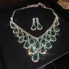 Pendientes de Borla de Diamante Estilo Palacio Francés Collar Cadena de Suéter Exagerada Exquisita de Gama Alta Moda Elegante Collar para Mujer