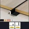 Tira Decorativa de Aleación de Aluminio con Chapa de Madera Tira de Borde Ultra-Delgada en Forma de I 9cm Tira de Microjunta de Aleación de Aluminio en Stock