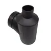 Accesorios para Tuberías de Drenaje Sifónico de Mismo Capa de HDPE Tee de Fusión en Caliente con Boca de Botella Polietileno Negro Tee con Boca de Botella Tipo Cola