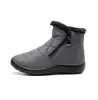 Sapatos de Algodão Transfronteiriços Personalizados Bj para Mulheres, Botas de Neve com Zíper Lateral, Sapatos de Algodão Impermeáveis, Antiderrapantes e Quentes para Exterior, Tamanho 44 Dropshipping