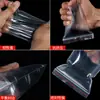 Bolsas Autocierre Fábrica En Stock Alta Transparencia Impermeables a Prueba de Polvo Transparentes Pe Bolsas Autocierre Joyería Plástico Bolsas de Sellado Bolsas de Plástico