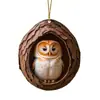 Colgante Plano Impresión Árbol de Navidad Nuevas Decoraciones Navideñas Transfronterizas Acrílico 2D Cachorro Búho Colgante Pequeño