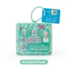 Llavero de Sanrio de dibujos animados de 14 teclas, lindo colgante para mochila, gadget para aliviar el estrés, juguete de descompresión para presionar con los dedos