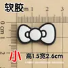 Kk Gato Gravata Borboleta Pequena Gato Fofo Retrô Sapatos Esportivos Infantis Adesivos Decorativos DIY Capinha de Celular Copo para Escova de Dentes Acessórios de Grampo de Cabelo