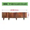 Valla de Madera Anticorrosiva Valla de Madera Maciza Carbonizada Valla Pequeña de Madera Decorativa para Exterior para Jardín de Flores de Patio, Huerto, Barandilla de Estacas de Madera