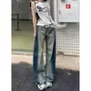 Jeans de Pierna Recta para Mujer, Nuevo Estilo Primavera y Otoño, Pantalones de Campana, Estilo Americano, Tendencia Retro High Street Color Barro
