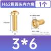Nuevo Producto en Tienda H62 Iso7380 Latón Lavado Ácido Cabeza Redonda Hexagonal Rosca Completa Copa Redonda de Cobre Múltiples Especificaciones