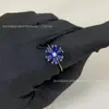 Nuevo Anillo de Gota de Flor Nomeolvides de Hw Huirui para Mujer, Anillo Versátil de Moda de Flor de Girasol y Margarita de Gama Alta