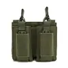 Accesorio de Bolsa Táctica de Dos Eslabones para Cargadores Cs Bolsa para Cargadores de Pistola Bolsa Colgante para Chaleco de Campo Bolsa Táctica de Almacenamiento Campo