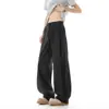 Pantalones Casuales de Seda de Hielo para Hombre, Estilo Delgado, Nuevo Modelo de Verano 2026, Pantalones Fluidos con Cintura Elástica, Pantalones Largos Holgados Rectos de Pierna Ancha