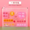 Bolsa de Archivo con Cremallera Creativa A4 Gran Capacidad Especial para Exámenes Estudiantiles Bolsa de Papelería Bolsa para Documentos de Plástico Translúcido