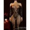 Body de malha peça única europeu e americano com entrepernas aberto, fabricante de lingerie erótica sem necessidade de despir, fábrica, pijamas eróticos, roupa de peça única, comércio exterior