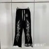Moda Retro Europea y Americana Estilo Estrella del Infierno Infierno Sudadera con Capucha Holgada Sudadera para Hombre Conjunto para Mujer Tendencia Otoño