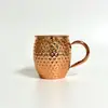 Taza tipo mula de acero inoxidable 304, taza para bar de hielo, taza de café martillada vintage, taza para bebidas con hielo para bar y uso doméstico