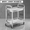 Carrito de colección de alimentos para cafetería escolar, carrito de alimentos de acero inoxidable de tres niveles, carrito comercial para llevar, carrito de puesto callejero, carrito móvil de bebidas de acero inoxidable