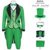Traje de Fiesta de San Patricio Irlandés Sombrero Pajarita Disfraz Fiesta de Carnaval Transfronteriza Disfraz de Hada Cola de Milano