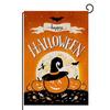 Bandeira de Jardim de Abóbora de Halloween Transfronteiriça com Impressão Dupla Face Decoração de Feriado para Jardim e Pátio Bandeira de Boas-Vindas para Casa