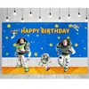 Tecido de Fundo para Aniversário do Buzz Lightyear da Amazon Suprimentos de Decoração para Festa de Aniversário Banner de Foto Biografia do Lightyear Fundo