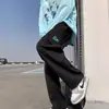 Estilo japonês cityboy Crock Calças Masculinas Moda Marca Pingente Reto Solto com bolso grande Ins High Street Casual Wide Leg Pants