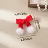 Horquilla de Lazo para el Cabello de Año Nuevo de Venta Caliente Transfronteriza Tocado Bebé Felpa Lindo Festivo Rojo Accesorios para el Cabello de Año Nuevo Venta al por Mayor