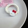 Anillo con lazo de gato Kt, estilo japonés, con forma de corazón, para el pelo, accesorio para el pelo para mujer.