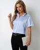 Foto Real da Popular Camisa Raglan de Cor Sólida em Cetim Europeia e Americana Transfronteiriça para Mulheres com Gola Alta de Manga Curta Camisa de Cetim