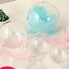 Bola transparente, carcasa de bola de plástico, bola acrílica, bola hueca, adorno colgante, decoración de bola colgante, decoración ambiental para jardín de infantes, bola de Navidad