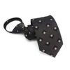 Gravata simples e conveniente sem zíper para vestido masculino moderno Business Casual Coffee Brown Tie 8CM de largura